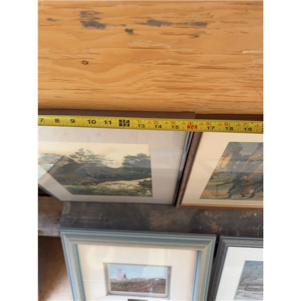 Framed Watermill Scene Print