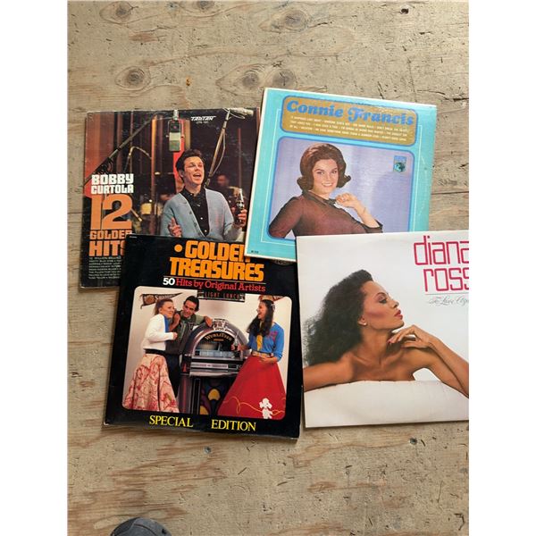 4 Vinyl Records Assorted Artists