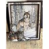 Image 2 : Wolf Pack Framed Art With Sculpted Figures