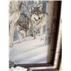 Image 5 : Wolf Pack Framed Art With Sculpted Figures