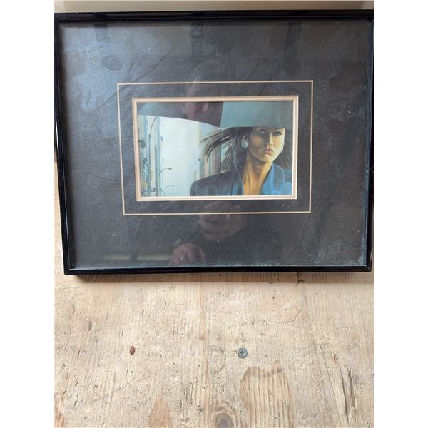 Framed Modern Woman Portrait Print