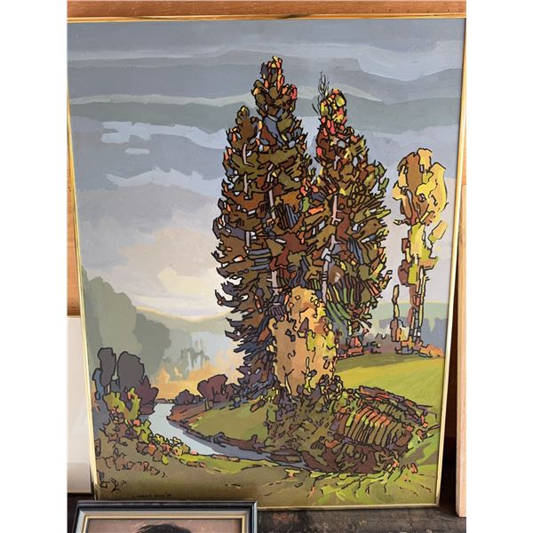 Framed Landscape Painting 24x36 Inches