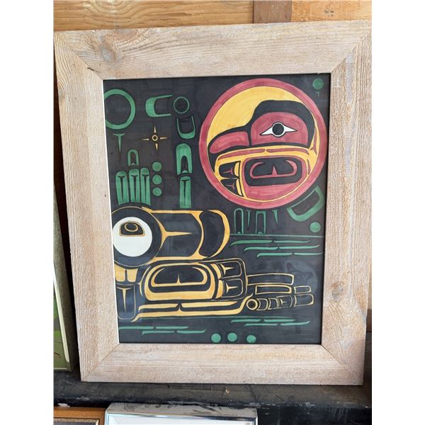 Framed Indigenous-Style Art Print