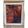 Image 2 : Framed Abstract Mixed Media Artwork