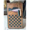 Image 1 : Wooden Fish Wall Mount Checkerboard