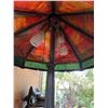 Image 11 : Leaded Glass Table Lamp with Decorative Base