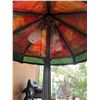 Image 12 : Leaded Glass Table Lamp with Decorative Base