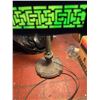 Image 2 : Leaded Glass Table Lamp with Decorative Base