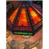 Image 4 : Leaded Glass Table Lamp with Decorative Base