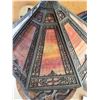Image 9 : Leaded Glass Table Lamp with Decorative Base