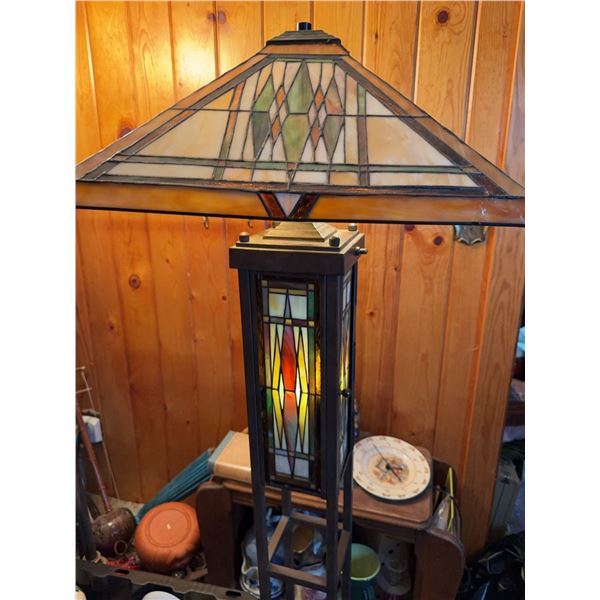 Stained Glass Mission Style Floor Lamp