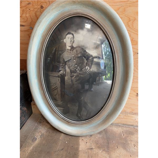 Framed Portrait of Uniformed Soldier