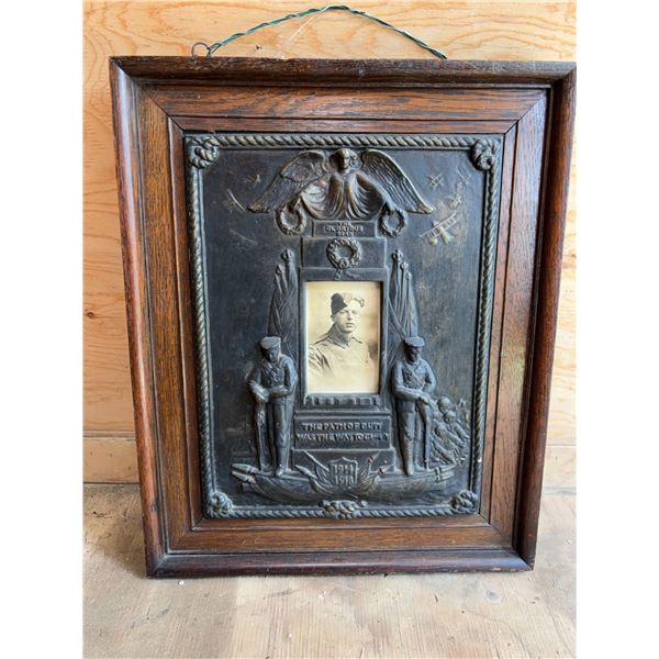 World War I Memorial Plaque Frame 1914-1919