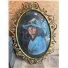 Image 1 : Oval Brass Frame With Portrait Photograph