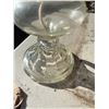 Image 3 : Clear Glass Oil Lamp with Beaded Rim
