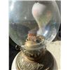 Image 5 : Glass and Metal Oil Lamp with Owl Motif