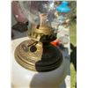 Image 6 : Glass and Metal Oil Lamp with Owl Motif