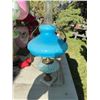 Image 1 : Lamp with Blue Glass Shade