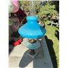 Image 2 : Lamp with Blue Glass Shade