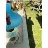 Image 3 : Lamp with Blue Glass Shade