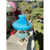 Image 4 : Lamp with Blue Glass Shade