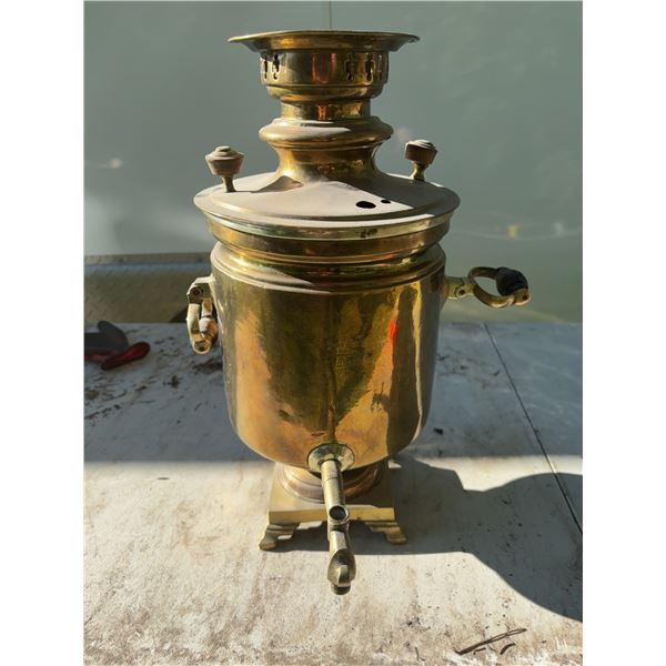 Brass Samovar with Dual Handles