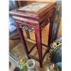 Image 4 : Wooden Stand With Marble Inset Top