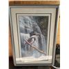 Image 1 : Framed Signed R. Raffle 1992 Bird Print