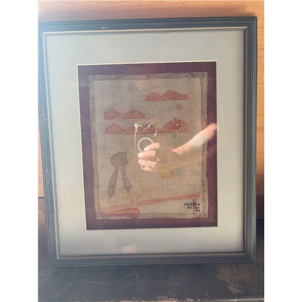 Randolfo Arteel Signed Textile Art 1992
