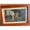 Image 3 : Framed Print of Women in Gowns with Lamps