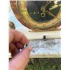 Image 6 : Vintage Art Deco Marble Mantel Clock With Bronze Peacock Figures