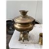 Image 1 : Vintage Brass Russian Samovar with Stamped Markings