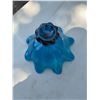 Image 4 : Viking Glass Blue Hand Made Compote Bowl