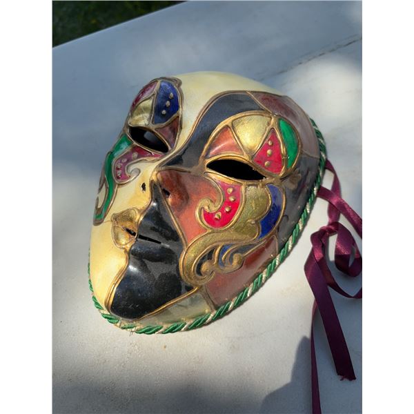 Hand-Painted Venetian Style Mask by Dalla