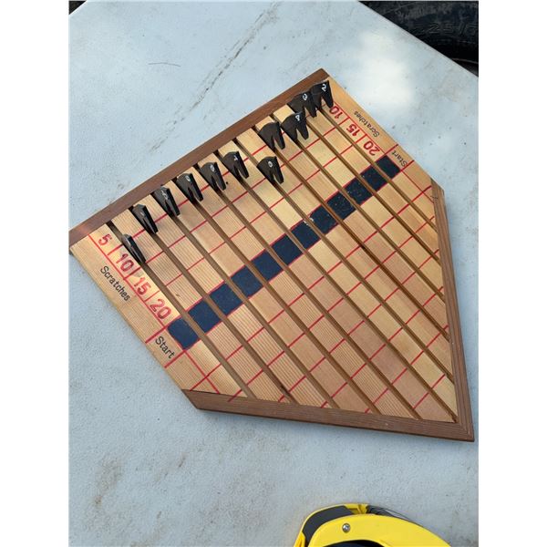 Wooden Horse Racing Game Board