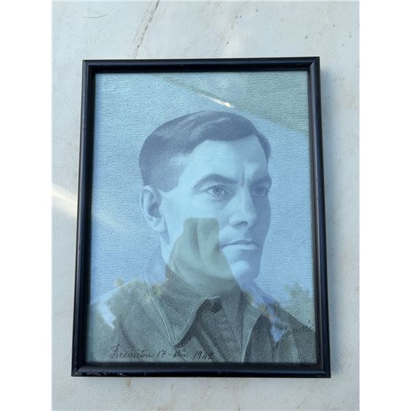 Framed Portrait Drawing, 1944 Fredericton