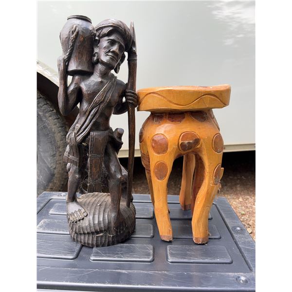 African Carved Wooden Figures