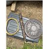 Image 1 : Carved Wooden Disc, Bamboo Flute, and Painted