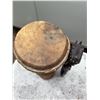 Image 5 : African Carved Wooden Drum and Figurine