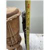 Image 7 : African Carved Wooden Drum and Figurine
