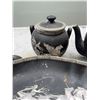 Image 7 : Adams England Jasperware Tea Set and Serving Pieces, Greek Motif