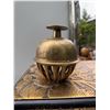 Image 1 : Vintage Brass Handcrafted Bell with Floral Motif