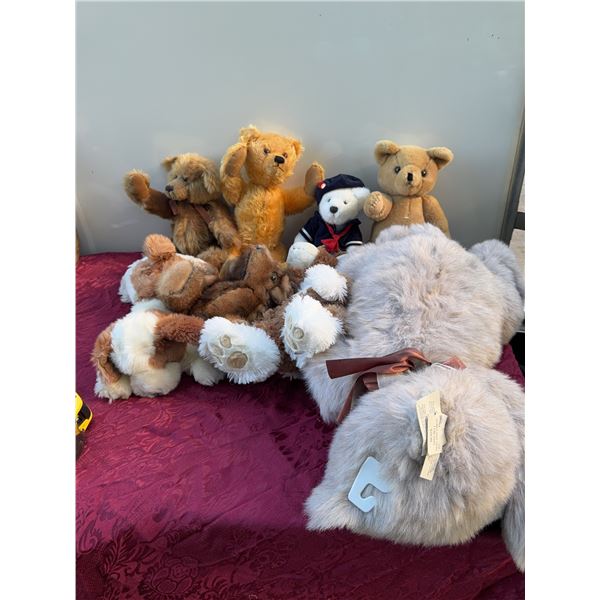Vintage and Modern Plush Animal and Bear Collection