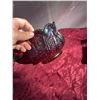 Image 3 : Vintage Ruby Red Pressed Glass Carnival Bowl, 4.5" Diameter