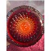Image 8 : Vintage Ruby Red Pressed Glass Carnival Bowl, 4.5" Diameter