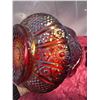 Image 9 : Vintage Ruby Red Pressed Glass Carnival Bowl, 4.5" Diameter