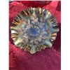 Image 4 : Fenton Carnival Glass Sunburst Pattern Bowl, 8 Inch