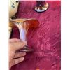 Image 2 : Vintage Marigold Carnival Glass Trumpet Vase, 3.5" x 6"