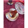 Image 4 : Vintage Marigold Carnival Glass Trumpet Vase, 3.5" x 6"