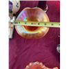 Image 6 : Vintage Marigold Carnival Glass Trumpet Vase, 3.5" x 6"